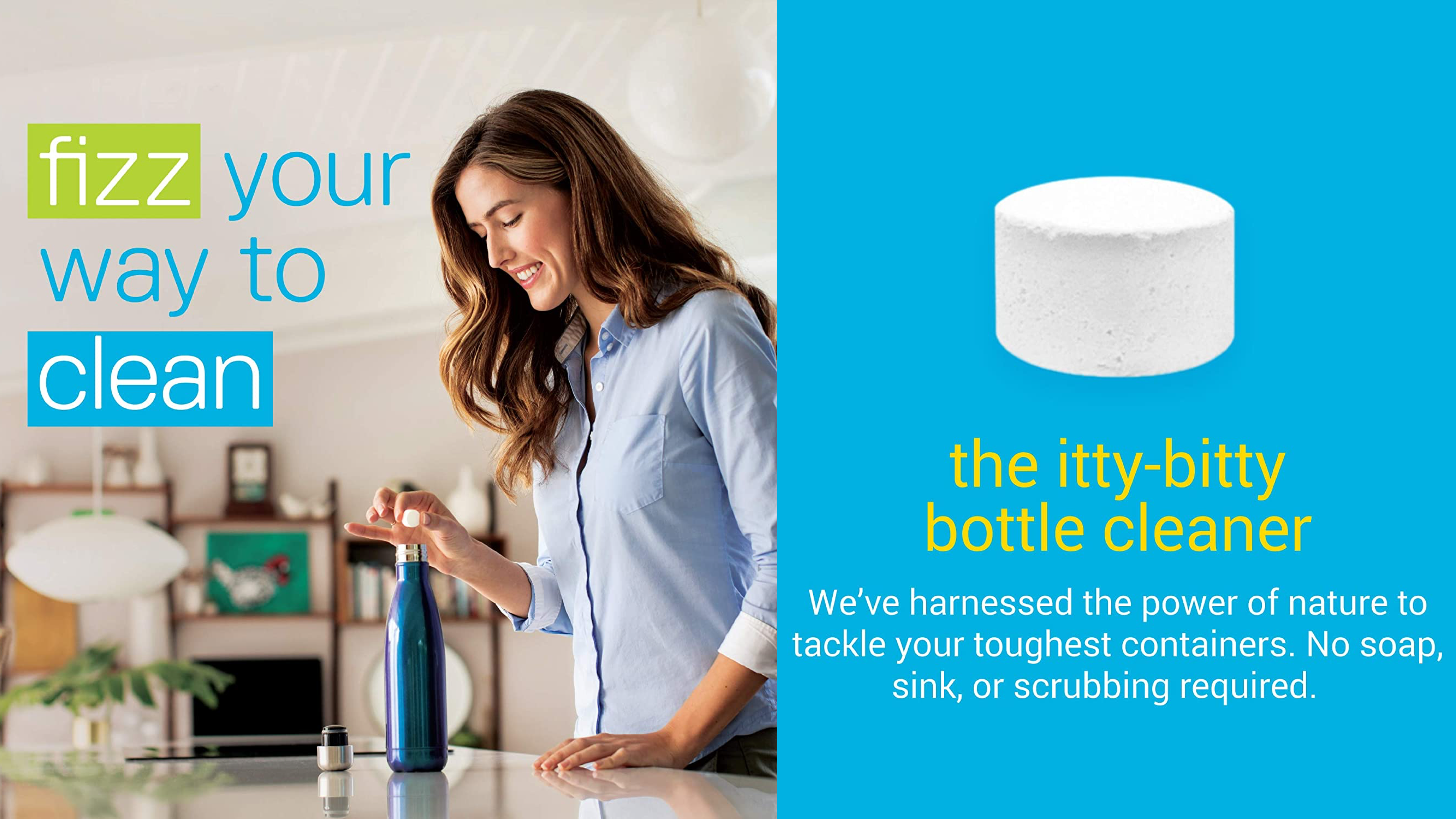 cleaning tablets to clean reusable water bottles