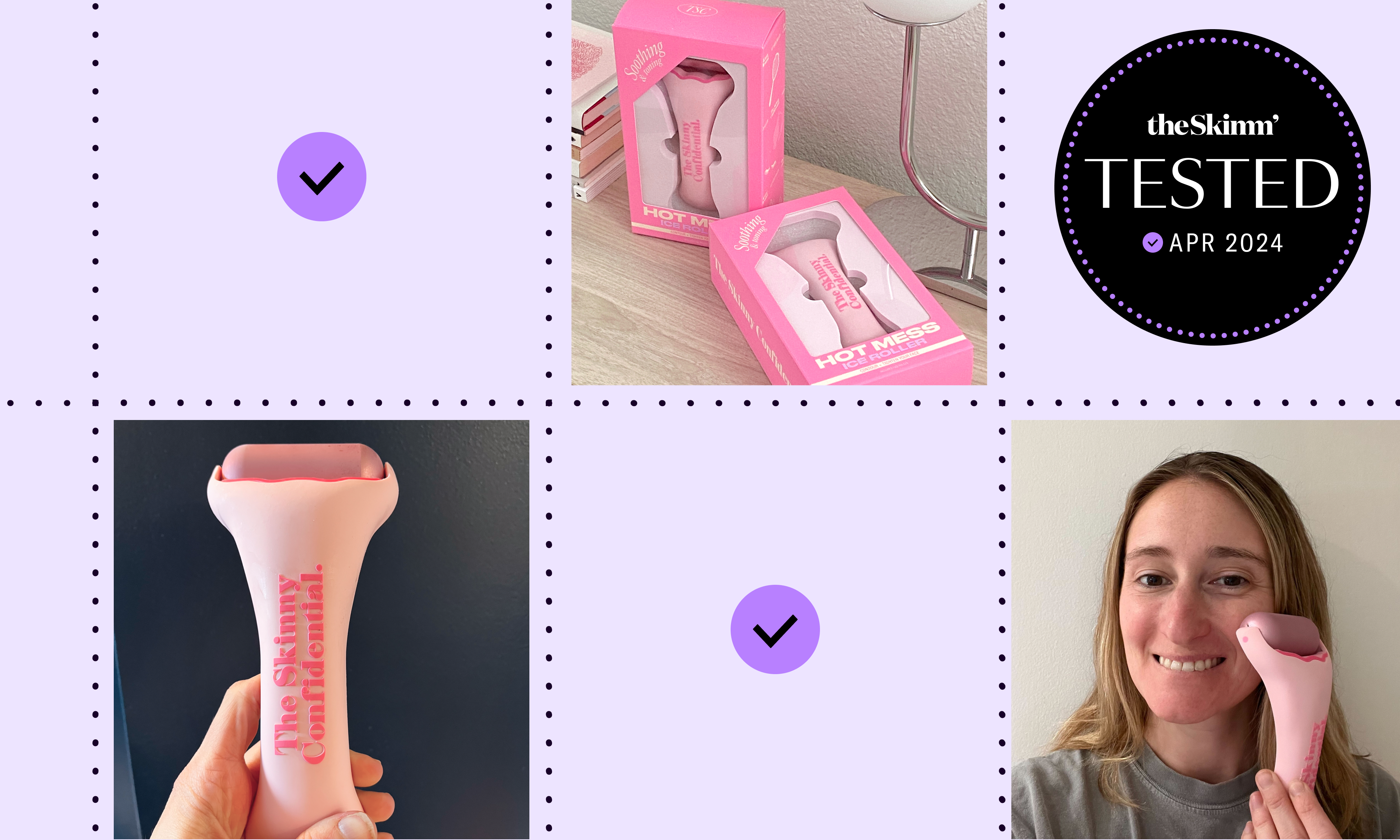 review of The Skinny Confidential's hot mess ice roller 