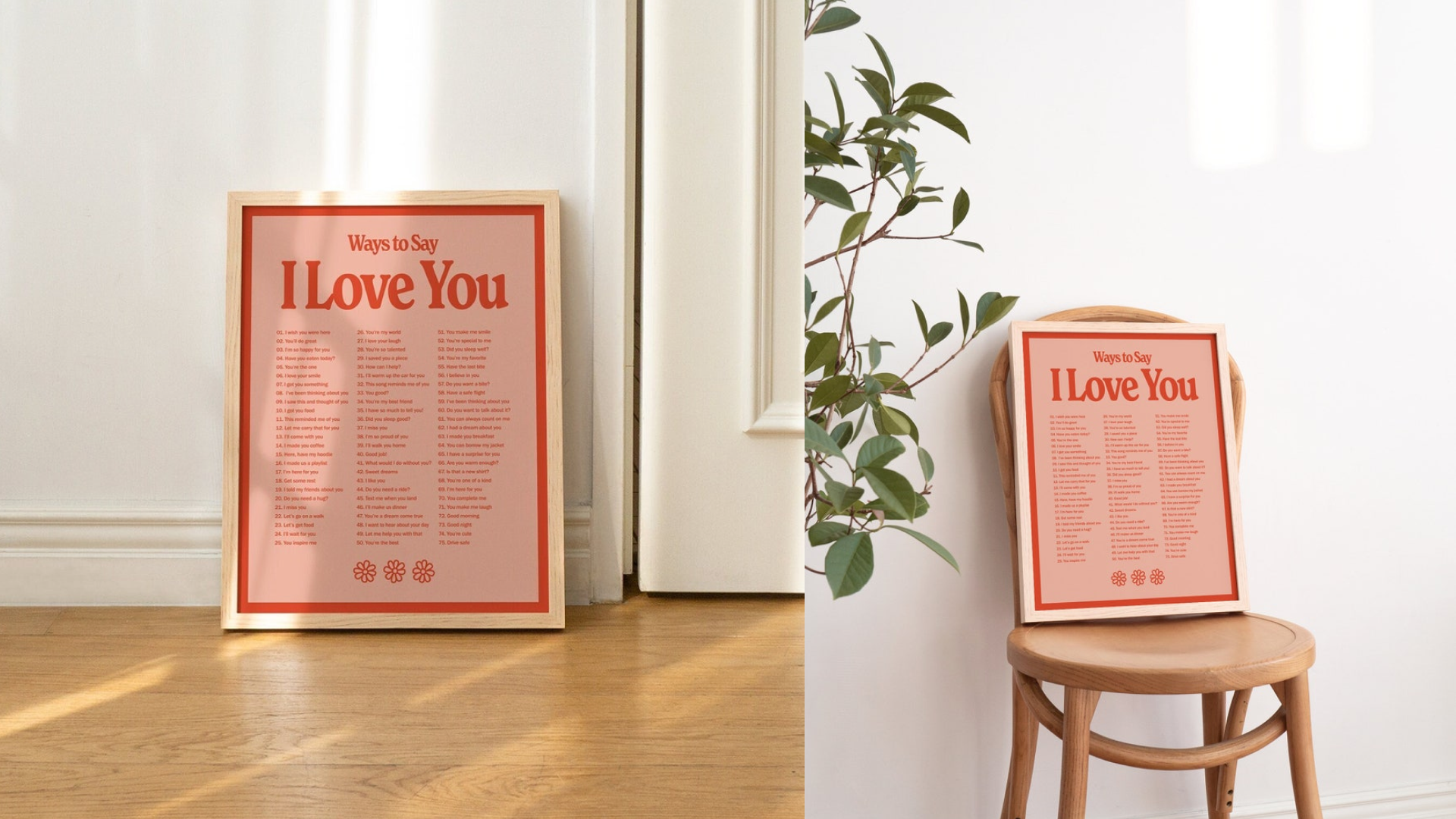 'I Love You' Print Last Minute Valentines Day Gifts