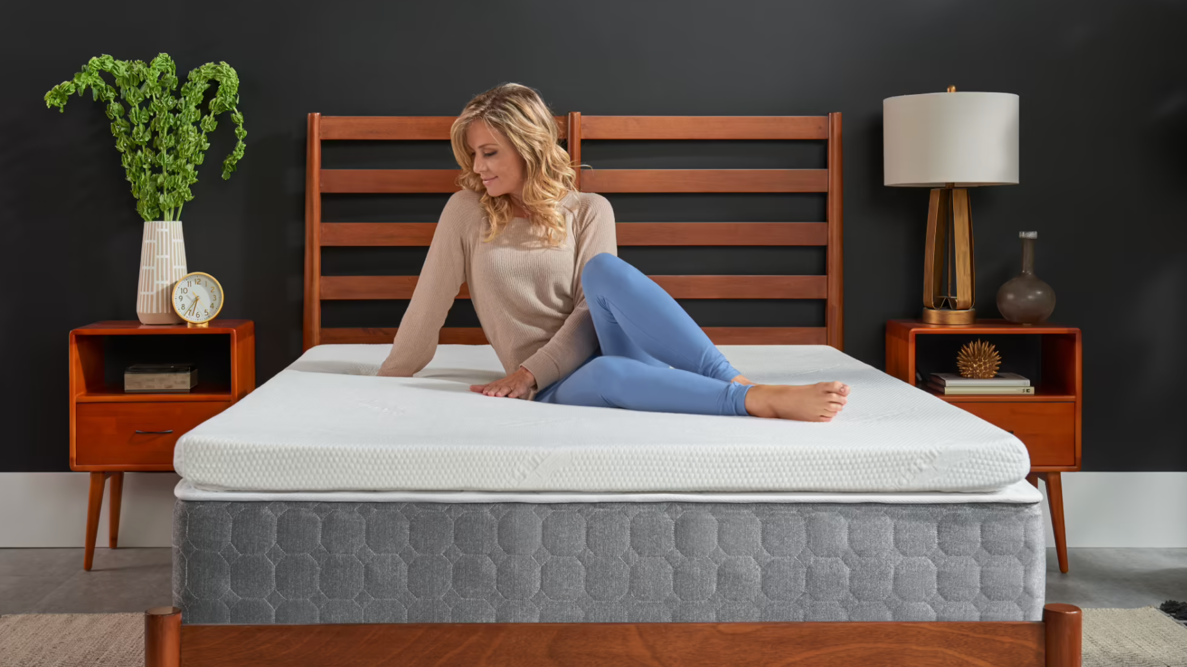 three-inch thick mattress topper made from memory foam