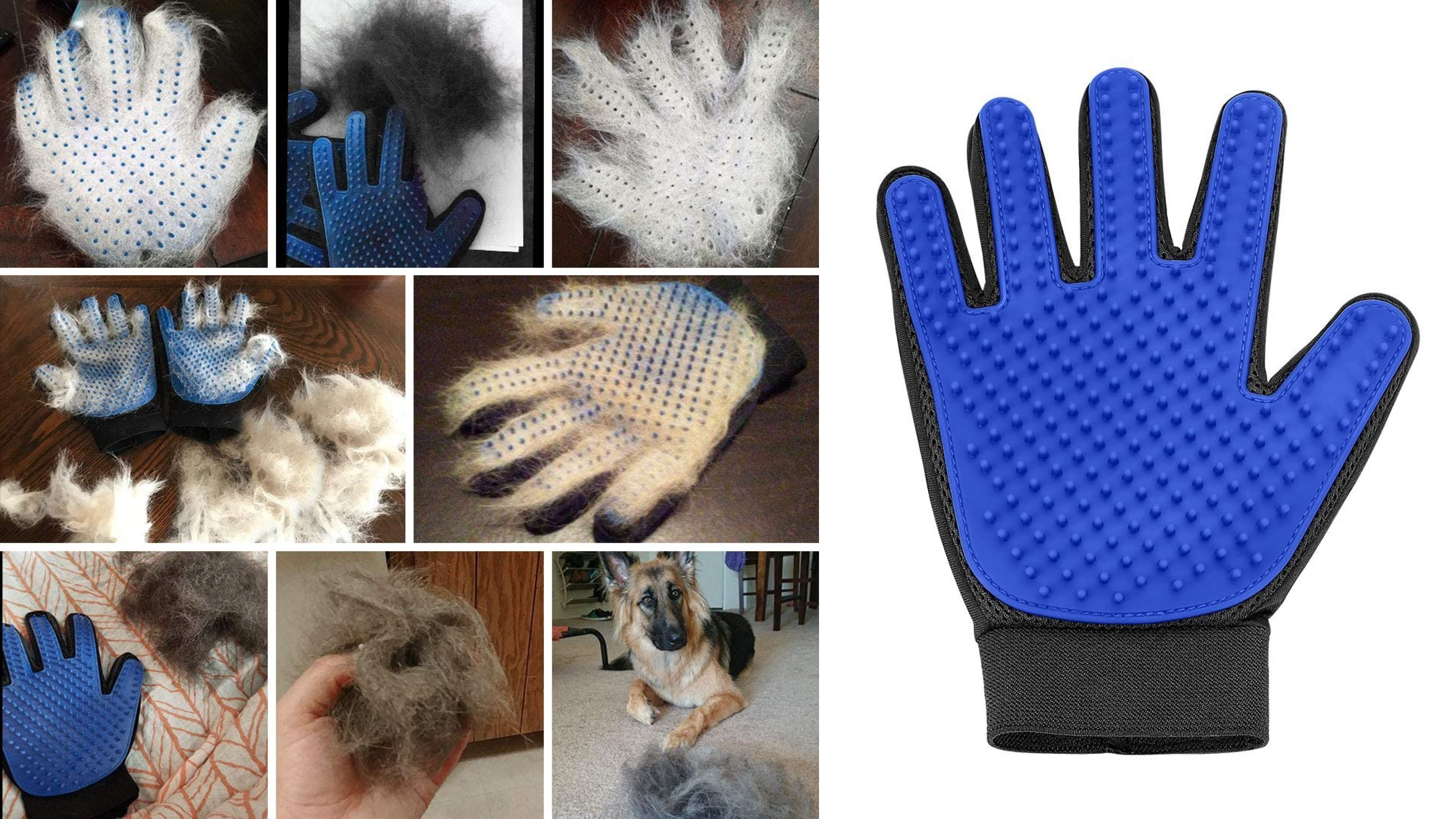 grooming glove that is easy to use for pets that hate going to the groomer