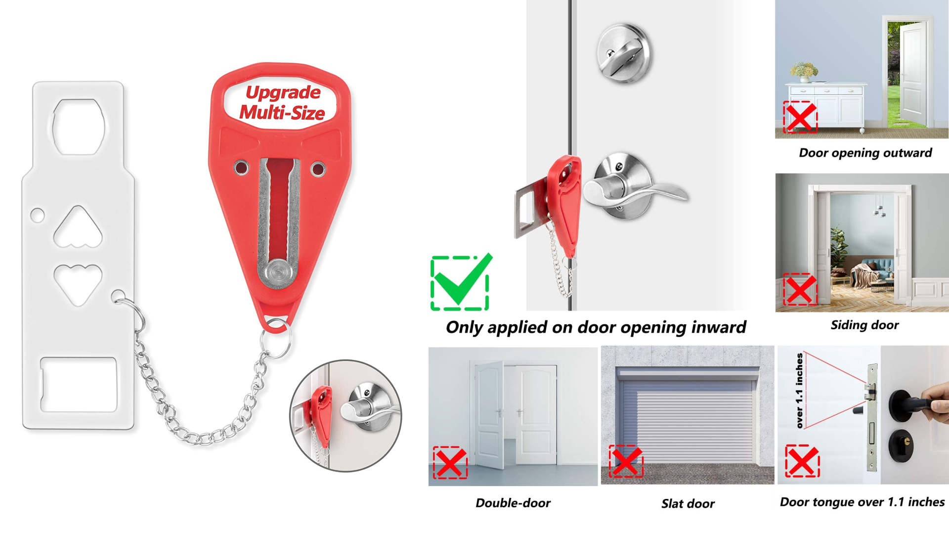 additional door lock for travel safety