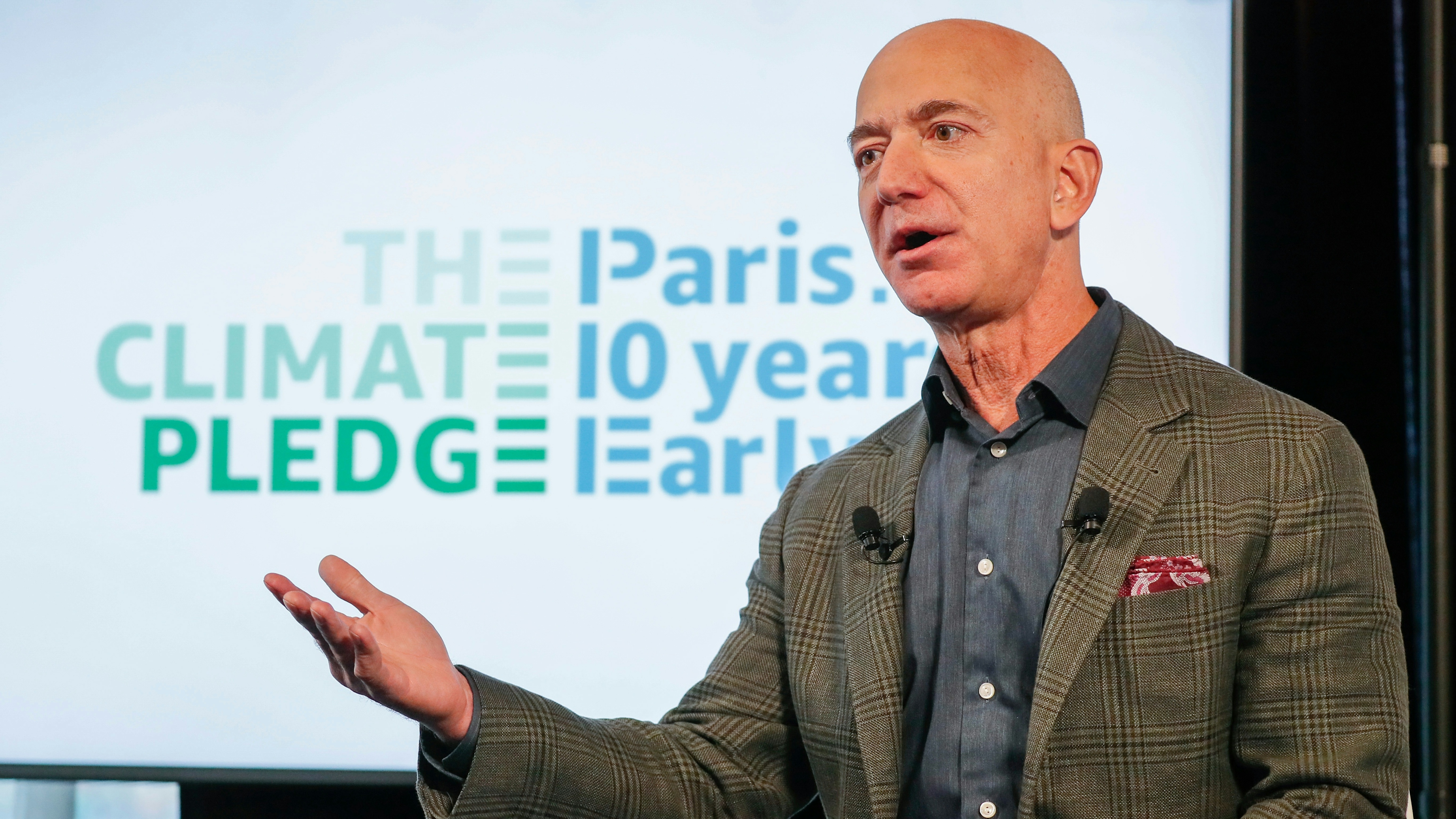 Bezos at Amazon Climate Pledge