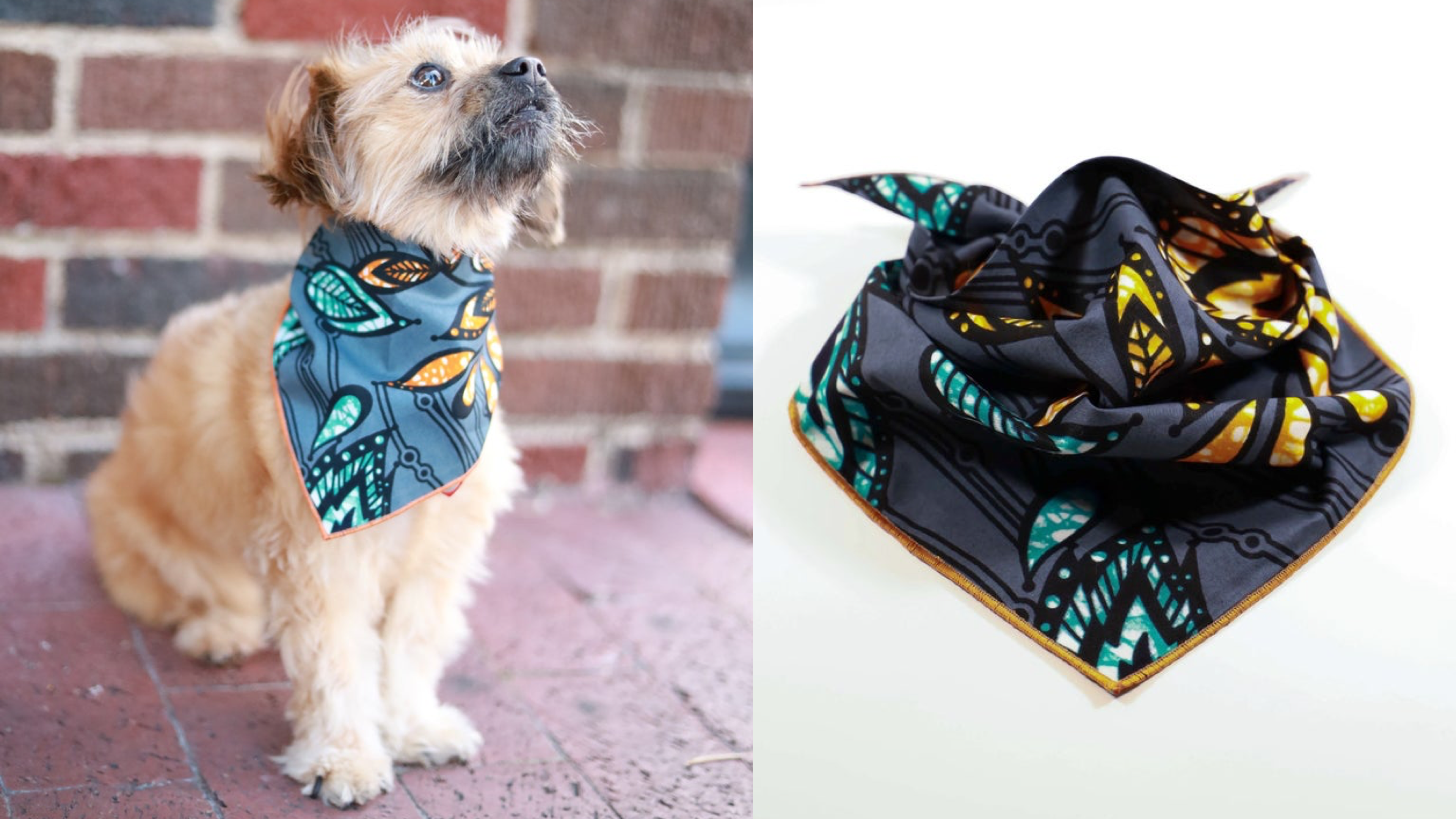a neck bandana for a dog