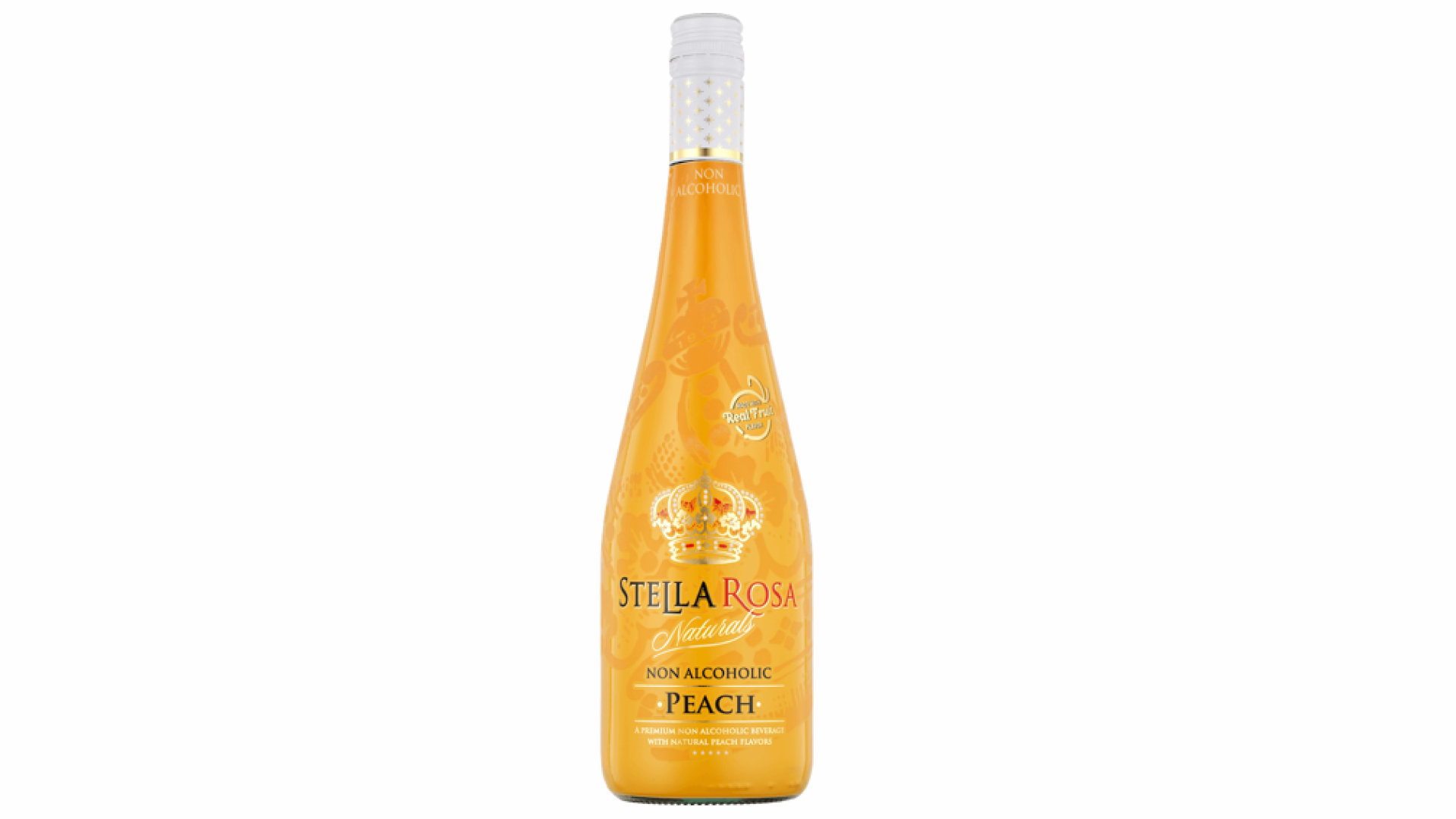 A bottle of Stella Rosa non-alcoholic wine