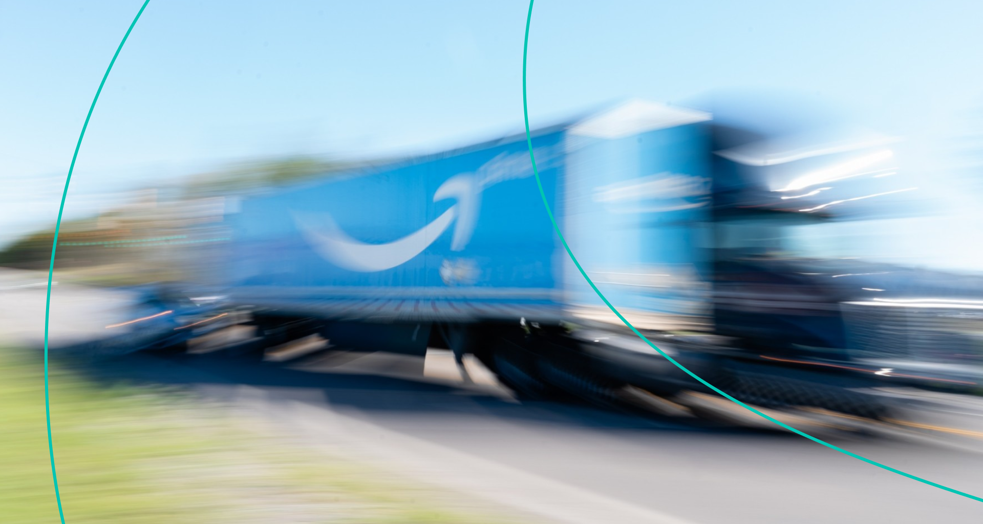 A truck with the Amazon Prime logo on it passes by the Amazon fulfillment warehouse at the center of a unionization drive on March 29, 2021 in Bessemer, Alabama.