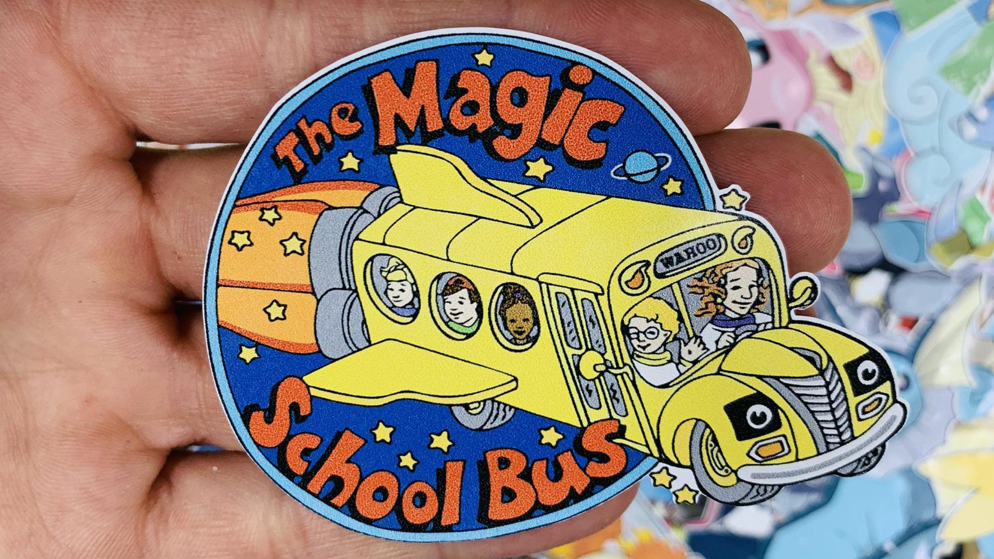 sticker of the magic school bus