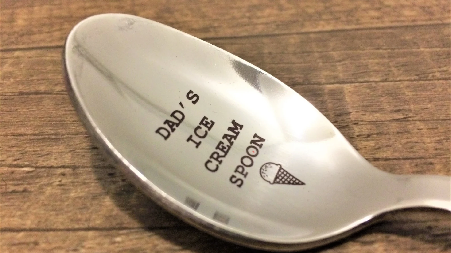 Fathers day ice cream spoon